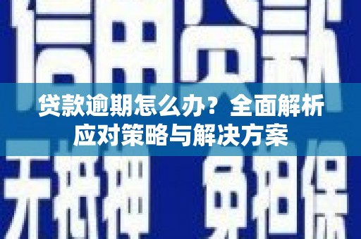 红安贷款逾期怎么办？全面解析应对策略与解决方案