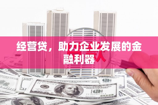 红安经营贷，助力企业发展的金融利器