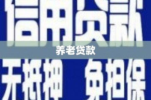 红安养老贷款