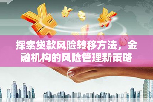 红安探索贷款风险转移方法，金融机构的风险管理新策略