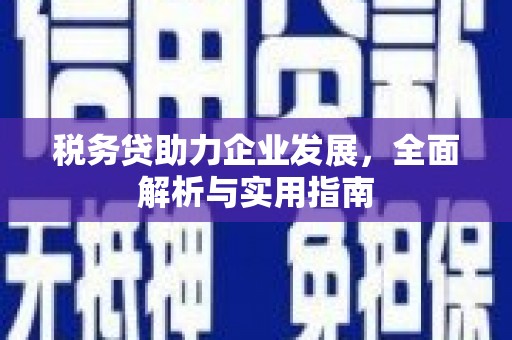 红安税务贷助力企业发展，全面解析与实用指南