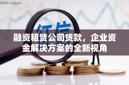 红安融资租赁公司贷款，企业资金解决方案的全新视角
