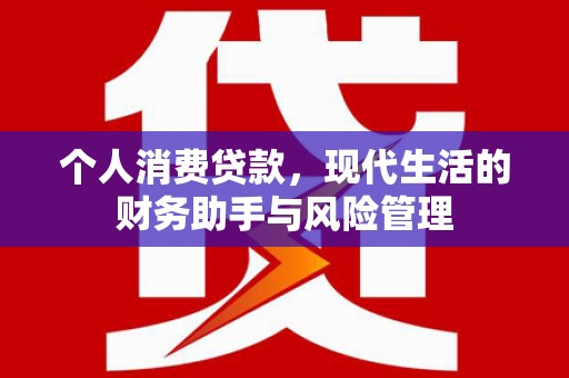 红安个人消费贷款，现代生活的财务助手与风险管理