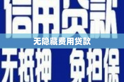 红安无隐藏费用贷款