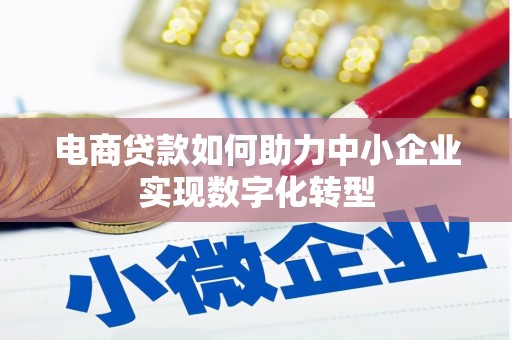 红安电商贷款如何助力中小企业实现数字化转型