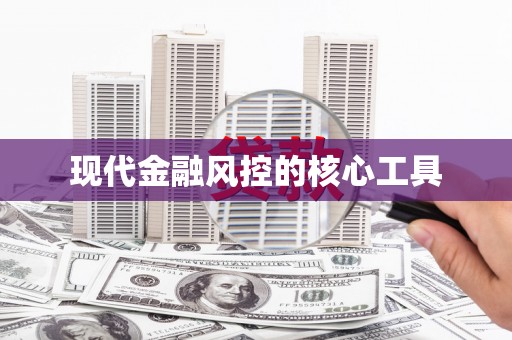 红安现代金融风控的核心工具