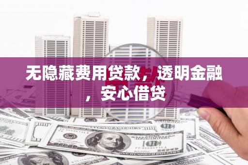 红安无隐藏费用贷款，透明金融，安心借贷