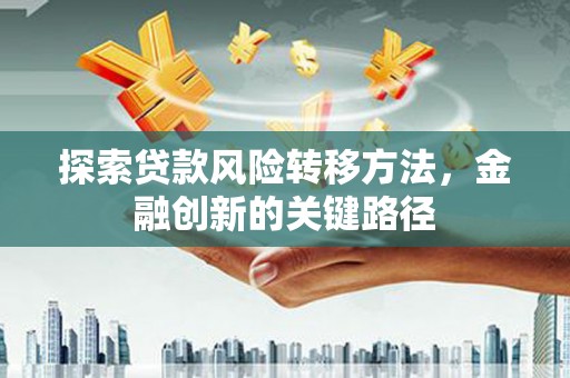 红安探索贷款风险转移方法，金融创新的关键路径