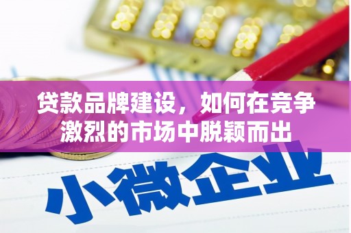 红安贷款品牌建设，如何在竞争激烈的市场中脱颖而出