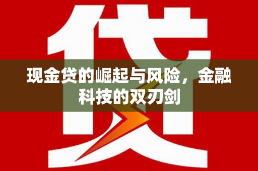 红安现金贷的崛起与风险，金融科技的双刃剑