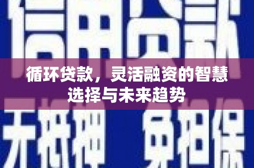 红安循环贷款，灵活融资的智慧选择与未来趋势