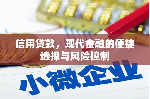 红安信用贷款，现代金融的便捷选择与风险控制