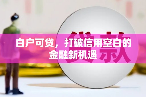 红安白户可贷，打破信用空白的金融新机遇