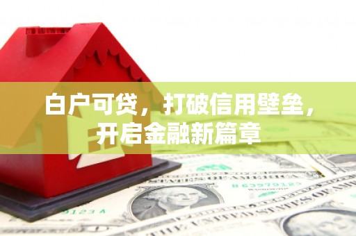 红安白户可贷，打破信用壁垒，开启金融新篇章