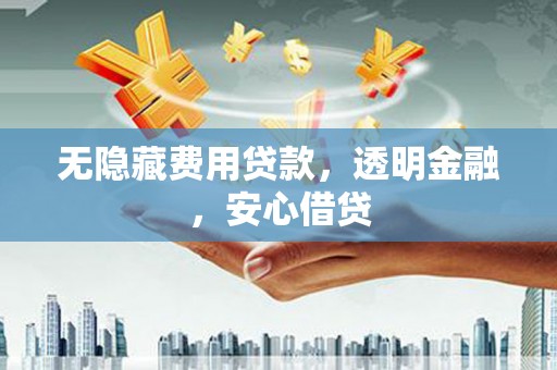 红安无隐藏费用贷款，透明金融，安心借贷