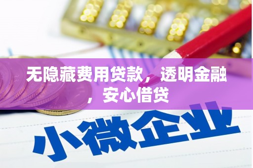 红安无隐藏费用贷款，透明金融，安心借贷
