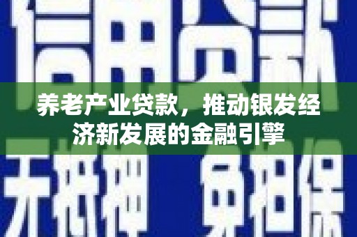 红安养老产业贷款，推动银发经济新发展的金融引擎