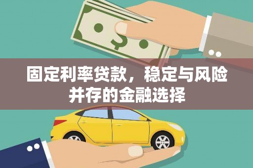 红安固定利率贷款，稳定与风险并存的金融选择
