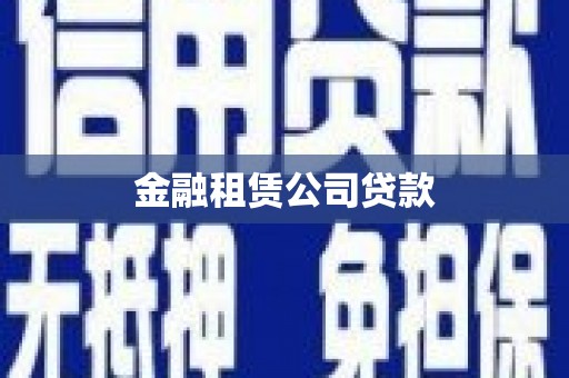 红安金融租赁公司贷款