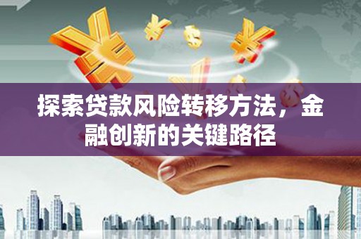 红安探索贷款风险转移方法，金融创新的关键路径