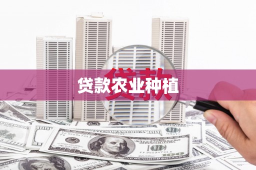红安贷款农业种植