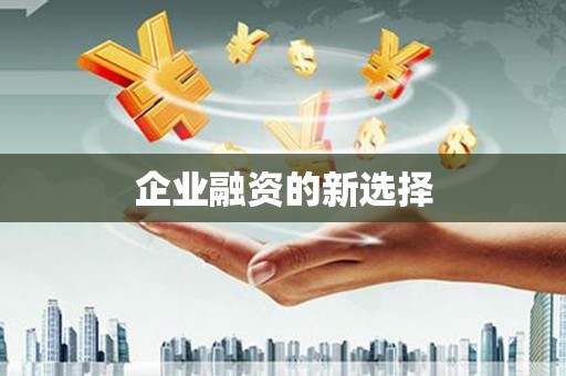 红安企业融资的新选择