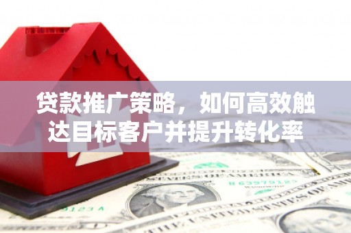 红安贷款推广策略，如何高效触达目标客户并提升转化率