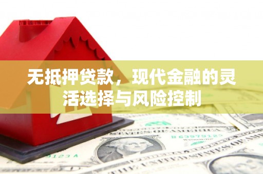 红安无抵押贷款，现代金融的灵活选择与风险控制