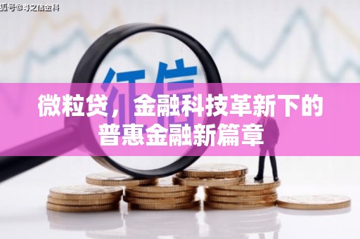红安微粒贷，金融科技革新下的普惠金融新篇章