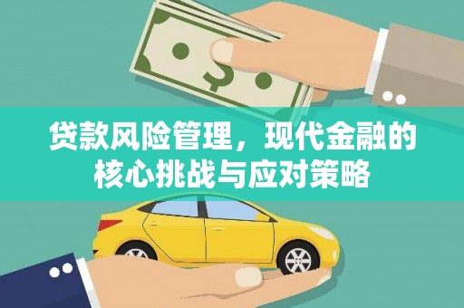 红安贷款风险管理，现代金融的核心挑战与应对策略