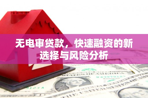 红安无电审贷款，快速融资的新选择与风险分析