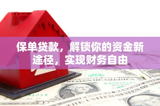 红安保单贷款，解锁你的资金新途径，实现财务自由
