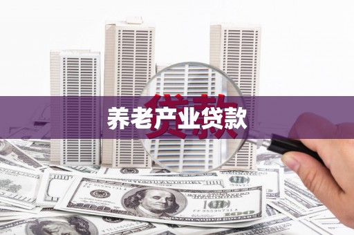 红安养老产业贷款
