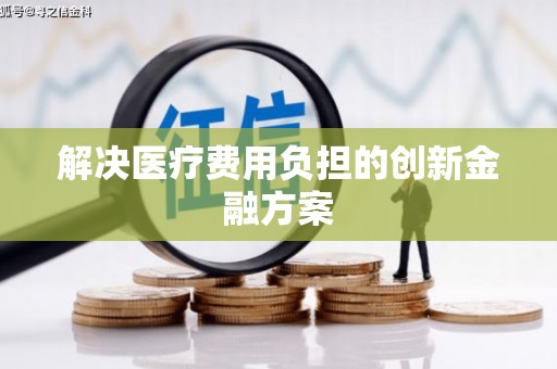红安解决医疗费用负担的创新金融方案