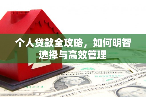 红安个人贷款全攻略，如何明智选择与高效管理