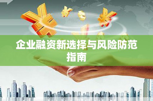 红安企业融资新选择与风险防范指南
