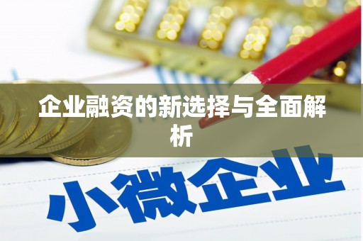 红安企业融资的新选择与全面解析